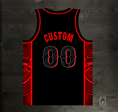 M-362m CUSTOM # AND NAME CIN Black City Connect Tribal - MADE TO ORDER