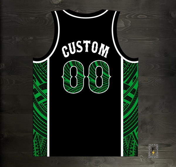 24-9043m CUSTOM # CHEERFORCE Black Basketball- MADE TO ORDER