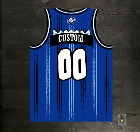 L-001m - CUSTOM NAME # - BEASTLAKE ELL Royal Blue 2025 Basketball Tank - MADE TO ORDER