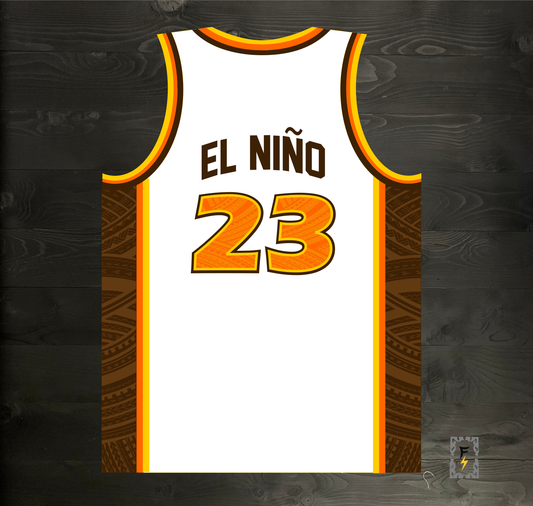 A-023m EL NINO #23 SD 1984 White Tribalz - MADE TO ORDER
