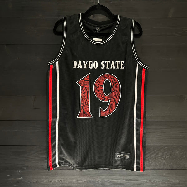 19-0061a GWYNN #19 Daygo State FB Black Red Tribal -Available Stock