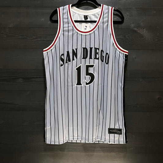 C-005a KAWHI #15 AZTECS SD Gray Pinstripes - AVAIL STOCK