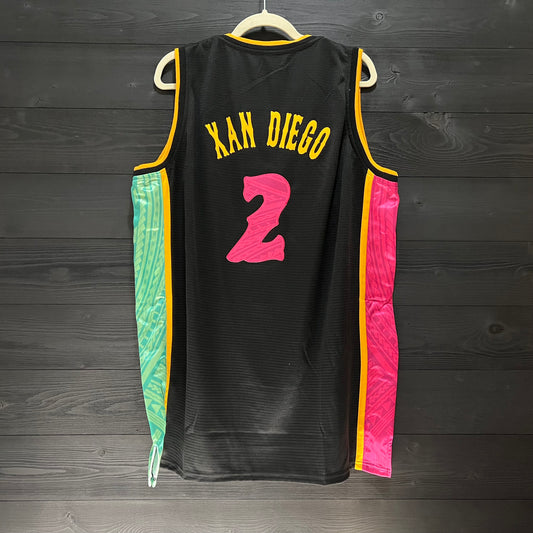 A-004m XAN DIEGO #2 SD Friars Black City Connect Tribalz - MADE TO ORDER
