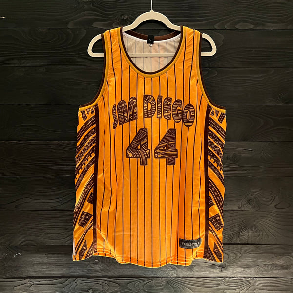 22-2104a MUSGROVE #44 San Diego Yellow Pinstripes Tribal - Available Stock