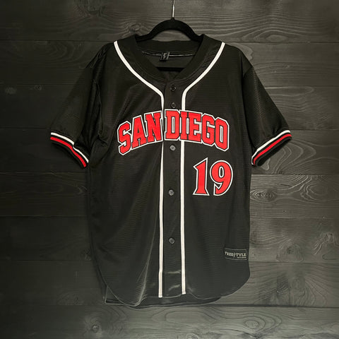 20-0102m FAULK #28 San Diego Gray w Black Pinstripes - MADE TO ORDER – Free  Style Cut & Stitch