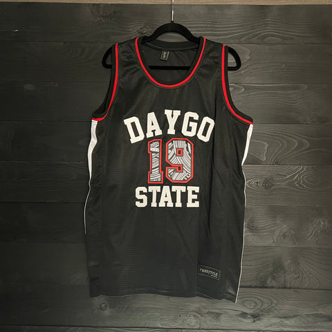 23-0039a GWYNN #19 Daygo State Hoops Black White Tribal - Available Stock