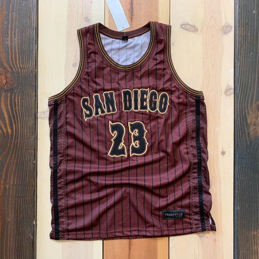 Fine City Friars Brown Black Pinstripes Gold Tuscan #23 EL NINO