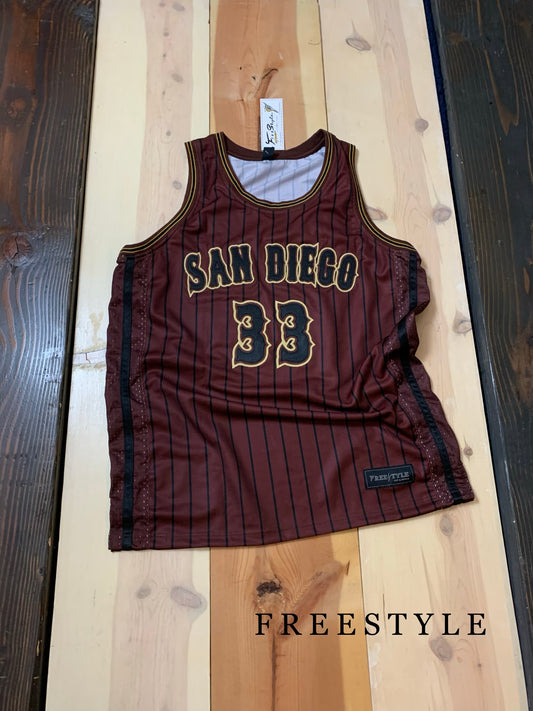 Fine City Friars Brown Black Pinstripes Gold Tuscan #33 DAYGOLIFE