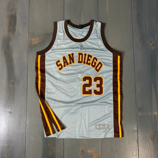 Freestyle Basketball Jersey X Friars 69 Gray Brown Gold #23 EL NINO