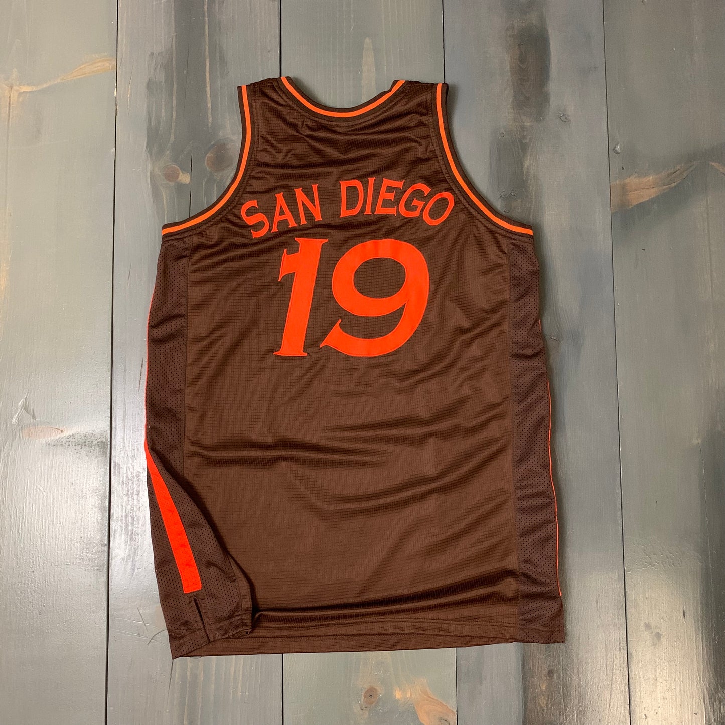 Freestyle Basketball Jersey X Finest Coronado Bridge Brown Orange #19