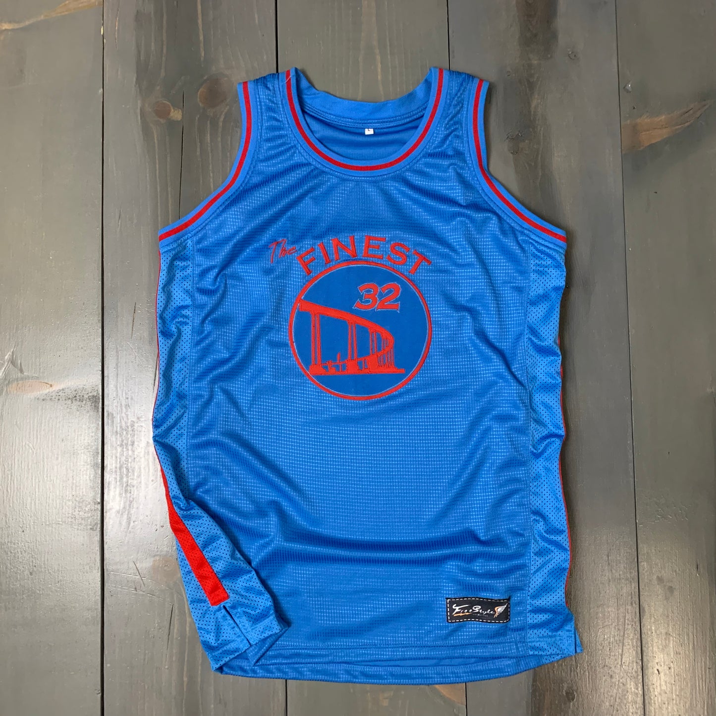 Freestyle Basketball Jersey X Finest Coronado Bridge Powder Red #32 SAN DIEGO