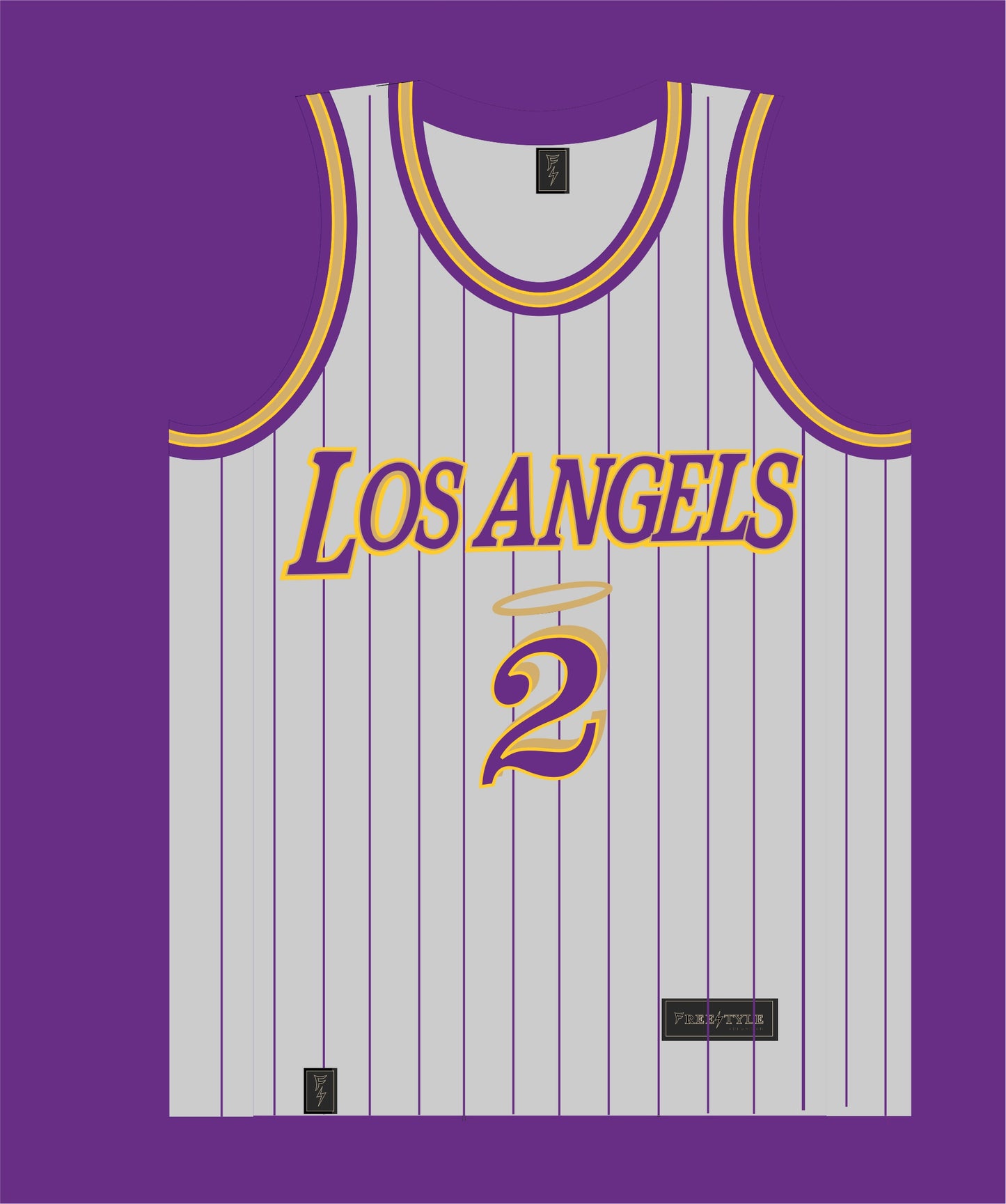 Los Angels in Gray Purple Gold MAMBACITA #2