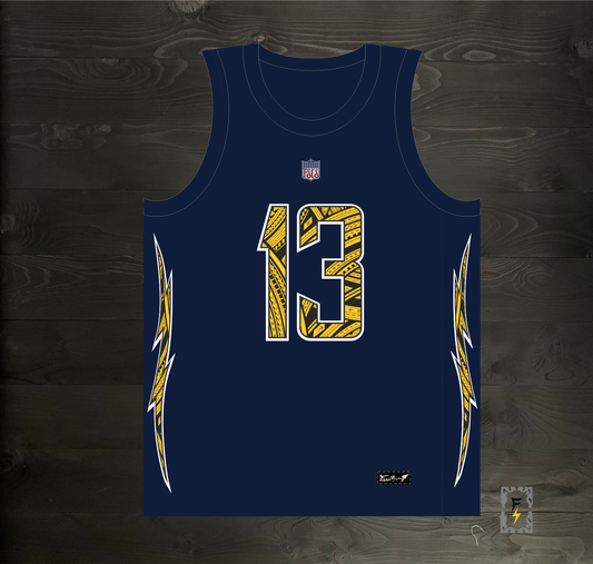 B-016m ALLEN #13 BOLTS Navy Tribalz - MADE TO ORDER