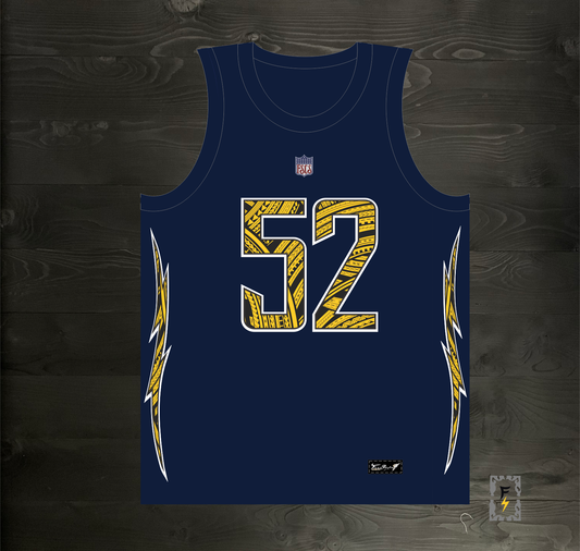 B-016m MACK #52 BOLTS Navy Tribalz - MADE TO ORDER