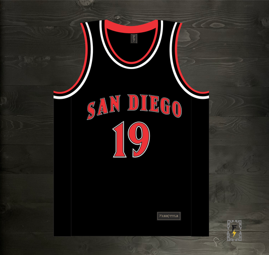 C-003m GWYNN #19 AZTECS SD Black - MADE TO ORDER