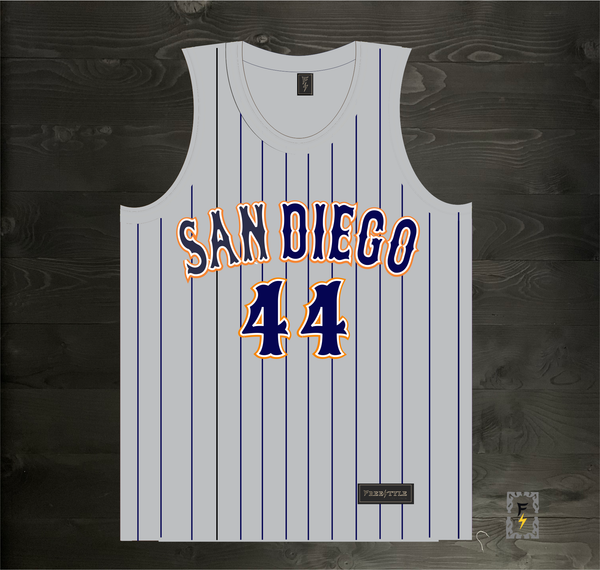 23-2046m MUSGROVE #44 San Diego Away Gray 98 Remix - MADE TO ORDER