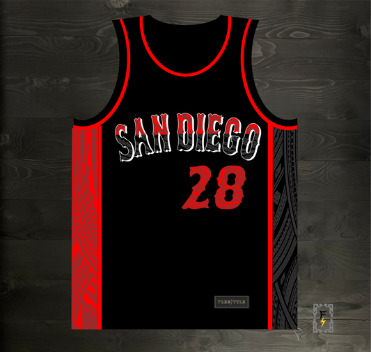 C-010m FAULK #28 AZTECS City Connect Remix - MADE TO ORDER