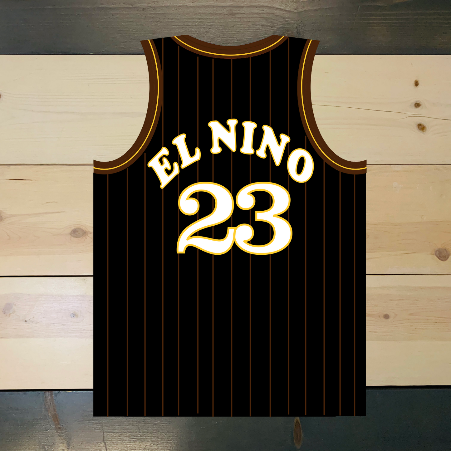 A-069 FS X SLAM DIEGO Black Pinstripes #23 EL NINO MADE TO ORDER