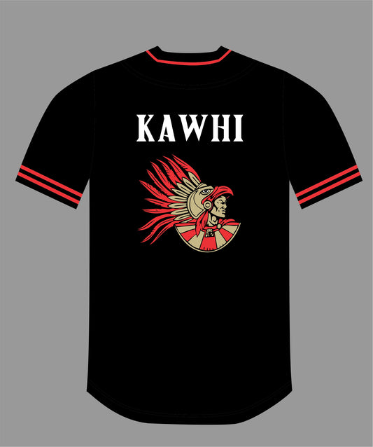 The Show Baseball Jersey in Black #15 KAWHI